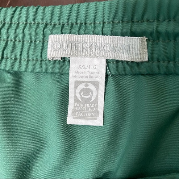 Outerknown Nomadic Volley Drawstring Shorts Men’s Size XXL Green Swim - Picture 3 of 5